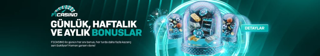 F1 Casino bonos diarios, semanales y mensuales